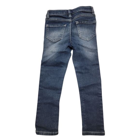 Beautees Girls Size 4 Distrsssed Skinny Jeans Sequin Heart Deco - Picture 2 of 5